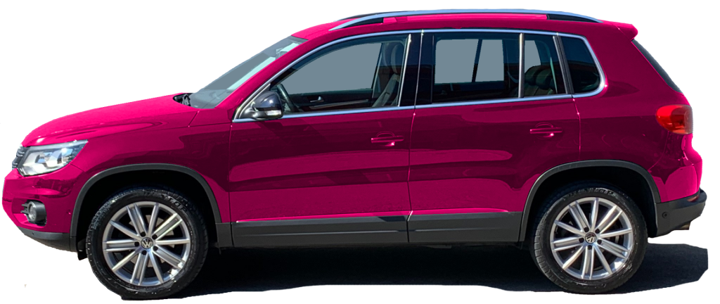 VW Tiguan in Pink - Beispielfoto